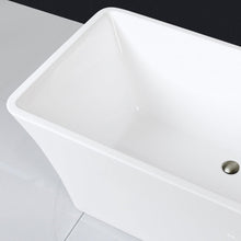 Load image into Gallery viewer, Sentosa 59" x 30" freestanding straight bath - brushed nickel drain - FERDY BATH