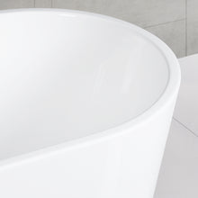 Load image into Gallery viewer, Shangri-La 59" x 30" Freestanding Bathtub Soaking Tub - brushed nickel drain
