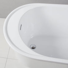 Load image into Gallery viewer, Langkawi 59" x 29" freestanding bath in slipper style, deck mounted faucet ready - FERDY BATH