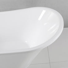 Load image into Gallery viewer, Langkawi 59" x 29" freestanding bath in slipper style, deck mounted faucet ready - FERDY BATH