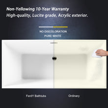 Load image into Gallery viewer, Palawan 59" x 30" freestanding bathtub rectangle contemporary tub