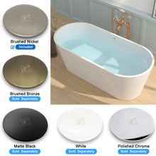 Load image into Gallery viewer, Shangri-La Elite 67" x 30" freestanding tub - brushed nickel drain