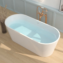 Load image into Gallery viewer, Shangri-La Elite 67" x 30" freestanding tub - brushed nickel drain
