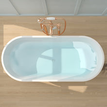Load image into Gallery viewer, Shangri-La Elite 67" x 30" freestanding tub - brushed nickel drain