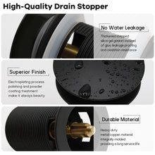 Load image into Gallery viewer, Pop-up Drain for FerdY Freestanding Bathtub, Matte Black Finish, cUPC Certification