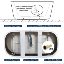 Load image into Gallery viewer, Bali 55" x 28" freestanding oval bath - FERDY BATH