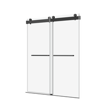 Load image into Gallery viewer, 60&quot;x 76&quot;Double Sliding Frameless Soft-Close Shower Door Thick Tampered Glass
