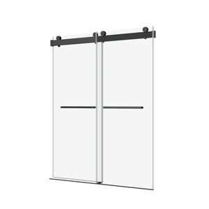 72" x 76" Double Sliding Frameless Soft-Close Shower Door with Tampered Glass