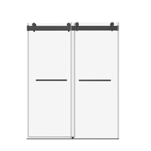 Load image into Gallery viewer, 72&quot; x 76&quot; Double Sliding Frameless Soft-Close Shower Door with Tampered Glass
