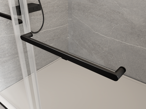 60"x 76"Double Sliding Frameless Soft-Close Shower Door Thick Tampered Glass