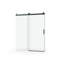 Load image into Gallery viewer, 56 to 60&quot;x 76&quot; H Sliding Frameless Soft-Close Shower Door with Tampered Glass
