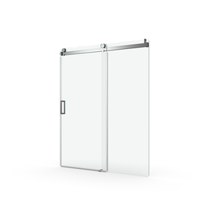 56 to 60"x 76" H Sliding Frameless Soft-Close Shower Door with Tampered Glass