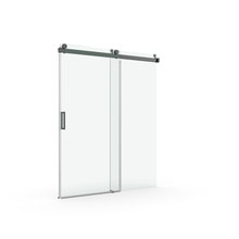 Load image into Gallery viewer, 56 to 60&quot;x 76&quot; H Sliding Frameless Soft-Close Shower Door with Tampered Glass
