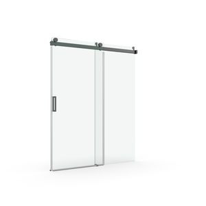 56 to 60"x 76" H Sliding Frameless Soft-Close Shower Door with Tampered Glass