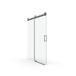 56 to 60"x 76" H Sliding Frameless Soft-Close Shower Door with Tampered Glass