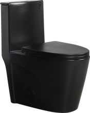 Load image into Gallery viewer, 15 5/8 Inch 1.1/1.6 GPF Dual Flush 1-Piece Elongated Toilet with Soft-Close Seat
