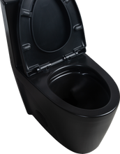 Load image into Gallery viewer, 15 5/8 Inch 1.1/1.6 GPF Dual Flush 1-Piece Elongated Toilet with Soft-Close Seat
