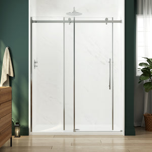 Ferdy 56"-60" x 75" Frameless Single Shower Door Tempered Glass