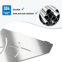 Load image into Gallery viewer, FerdY 2-Pack 10" Brushed Nickel Recessed Corner Shower Shelf, for Tiled Bathroom Walls, Floating Shower Shelf, 304 Stainless Steel Shower Caddy Storage Shelves, No Drilling Required, Irregular Diamond
