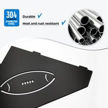Load image into Gallery viewer, FerdY 2-Pack 10" Matte Black Recessed Corner Shower Shelf, for Tiled Bathroom Walls, Floating Shelf, 304 Stainless Steel Shower Caddy Storage Shelves, No Drilling Required, Rugby Diamond

