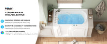 Load image into Gallery viewer, FerdY Floridian 55" x 33" Walk-in Whirlpool Bathtub Left-Side Door Opening
