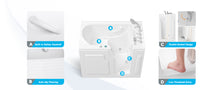 Load image into Gallery viewer, FerdY Floridian 55" x 33" Walk-in Whirlpool Bathtub Left-Side Door Opening
