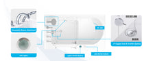 Load image into Gallery viewer, FerdY Floridian 55" x 33" Walk-in Whirlpool Bathtub Right-Side Door Opening
