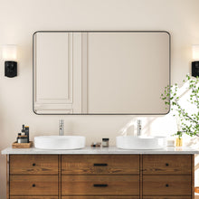 Load image into Gallery viewer, 50&quot;X30&quot; Rectangle Shaped Bathroom Mirror Vanity Mirror in Matte Black

