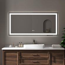 Load image into Gallery viewer, 60&quot;x28&quot; LED Bathroom Mirror LED Vanity Mirror Anti-Fog
