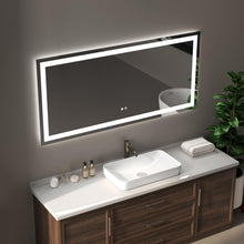 Load image into Gallery viewer, 60&quot;x28&quot; LED Bathroom Mirror LED Vanity Mirror Anti-Fog
