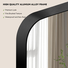 Load image into Gallery viewer, 50&quot;X30&quot; Rectangle Shaped Bathroom Mirror Vanity Mirror in Matte Black
