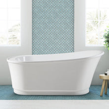 Load image into Gallery viewer, Langkawi 59&quot; x 29&quot; freestanding bath in slipper style, deck mounted faucet ready - FERDY BATH
