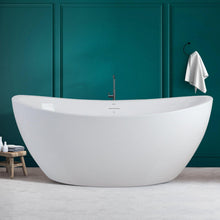 Load image into Gallery viewer, Naha 67&quot; x 31&quot; freestanding bath with brushed nickel drain - FERDY BATH
