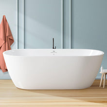 Load image into Gallery viewer, Bali 67&quot; x 30&quot; freestanding oval bath - brushed nickel drain - FERDY BATH
