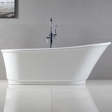 Load image into Gallery viewer, Langkawi 69&quot; x 30&quot; freestanding bath, deck mounted faucet ready - brushed nickel drain - FERDY BATH
