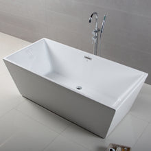 Load image into Gallery viewer, Palawan 59&quot; x 30&quot; freestanding rectangle contemporary tub

