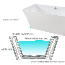 Load image into Gallery viewer, Sentosa 67&quot; x 30&quot; freestanding straight bath - FERDY BATH
