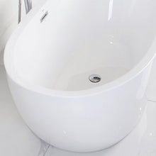 Load image into Gallery viewer, Naha 59&quot; x 31&quot; freestanding bath with center toe-tap drain - FERDY BATH
