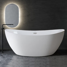 Load image into Gallery viewer, Naha 67&quot; x 31&quot; freestanding bath with center toe-tap drain - FERDY BATH
