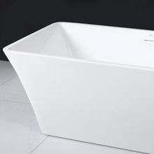 Load image into Gallery viewer, Sentosa 67&quot; x 30&quot; freestanding straight bath - brushed nickel drain - FERDY BATH
