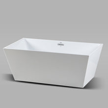 Load image into Gallery viewer, Palawan 59&quot; x 30&quot; freestanding rectangle contemporary tub
