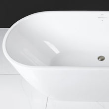Load image into Gallery viewer, Bali 67&quot; x 30&quot; freestanding oval bath - brushed nickel drain - FERDY BATH
